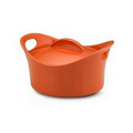 2.75 Quart Orange Covered Casserole